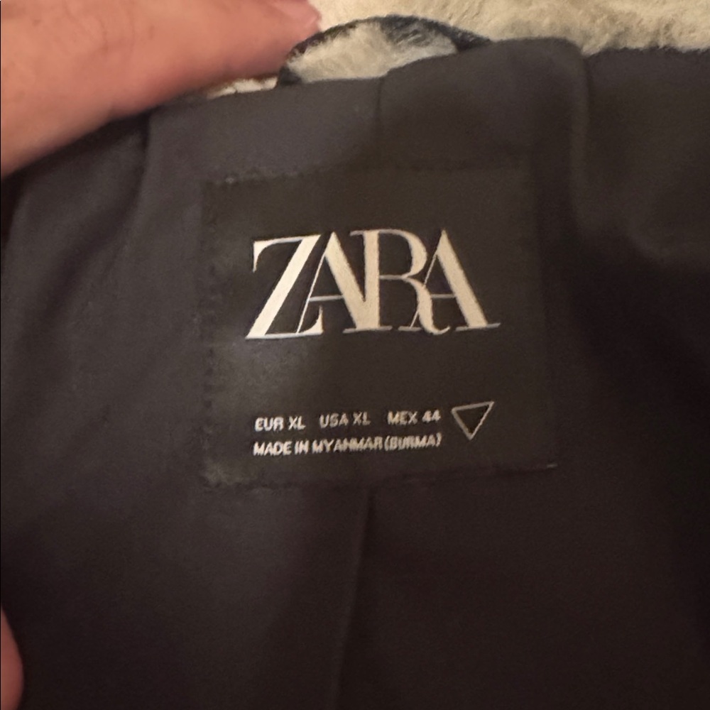 Zara Cream Teddy Jacket - Picture 2 of 3
